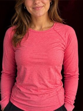 Athleta Pink Long Sleeve Active Top